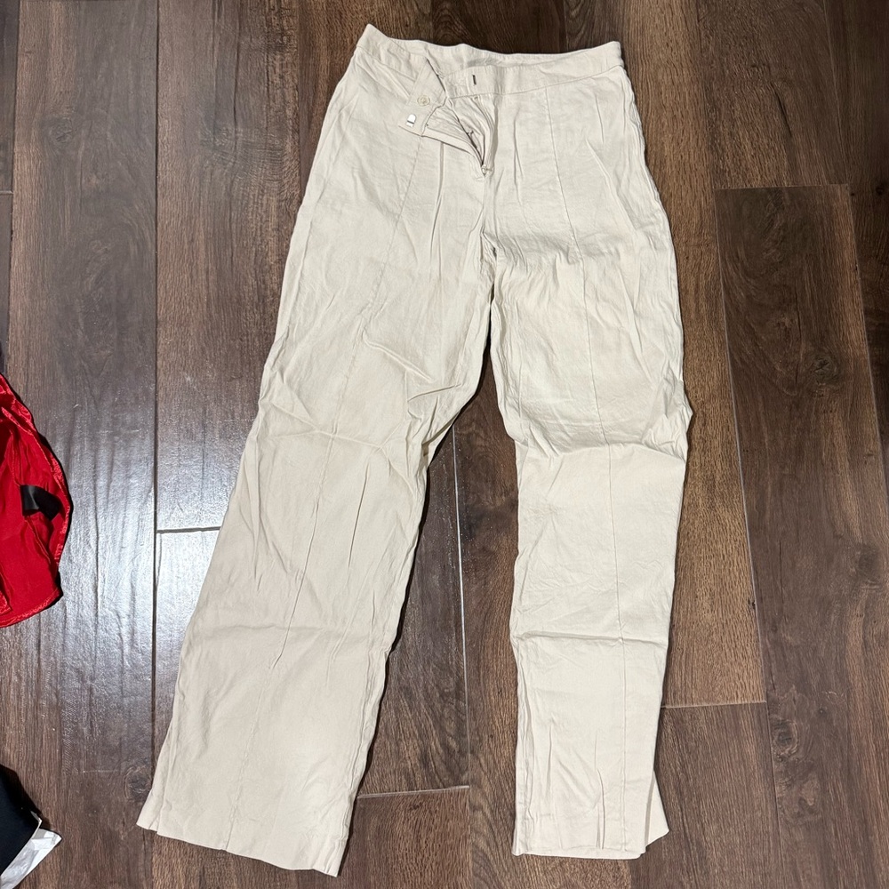 Light Tan Women’s Wide Leg Pants